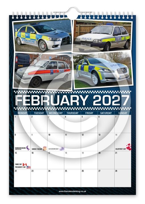 British Police Cars Novelty Calendar - Image 3