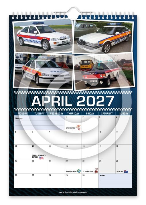 British Police Cars Novelty Calendar - Image 5