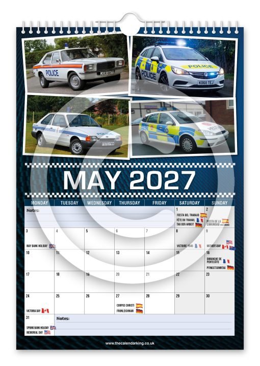 British Police Cars Novelty Calendar - Image 6