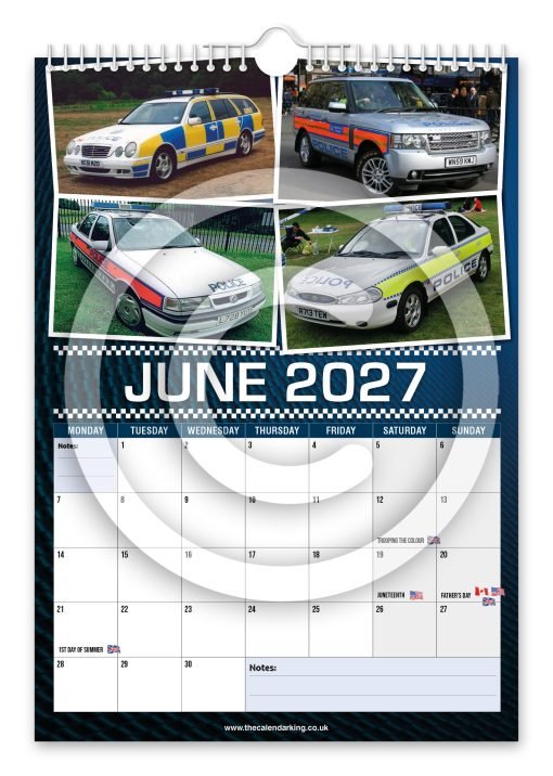 British Police Cars Novelty Calendar - Image 7