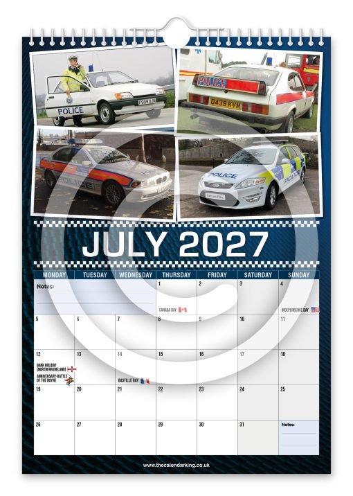 British Police Cars Novelty Calendar - Image 8