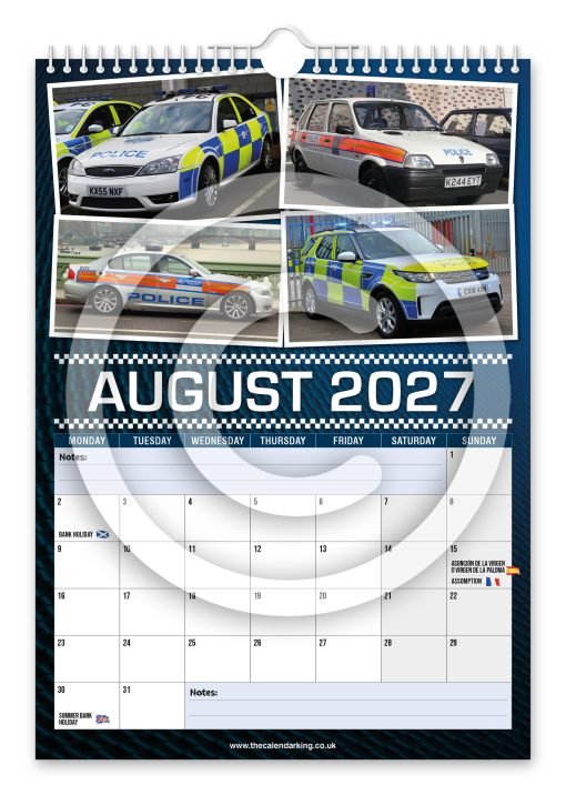 British Police Cars Novelty Calendar - Image 9