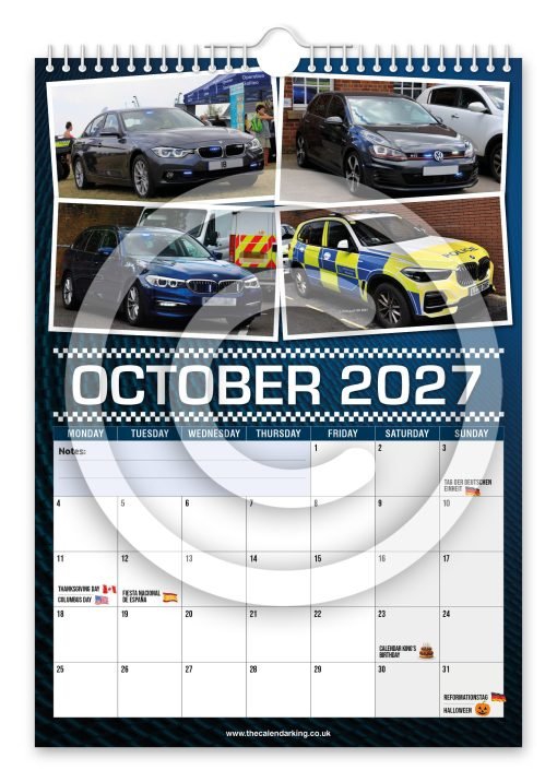 British Police Cars Novelty Calendar - Image 11