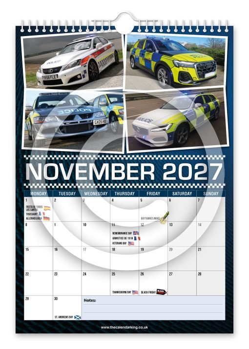 British Police Cars Novelty Calendar - Image 12