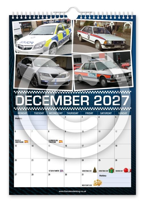 British Police Cars Novelty Calendar - Image 13