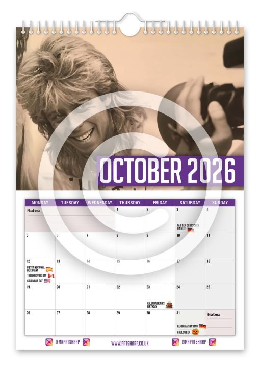 Pat Sharp - OFFICIAL Novelty Calendar - Image 11