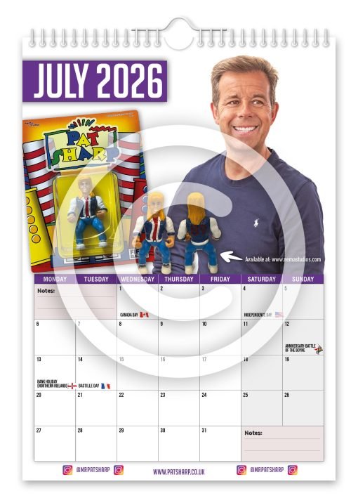 Pat Sharp - OFFICIAL Novelty Calendar - Image 8