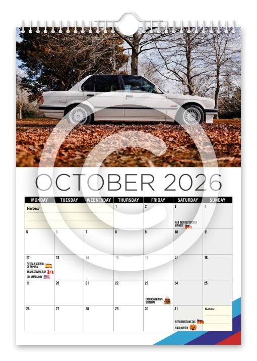 BMW e30 Novelty Calendar - Image 11