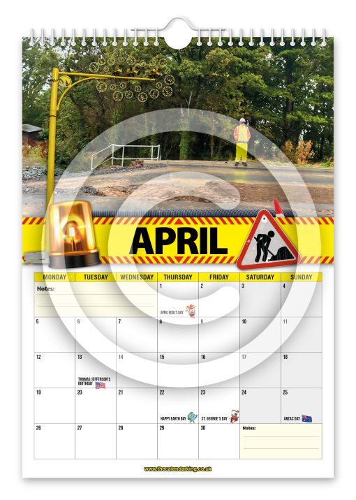 British Roadworks Novelty Calendar - Image 5