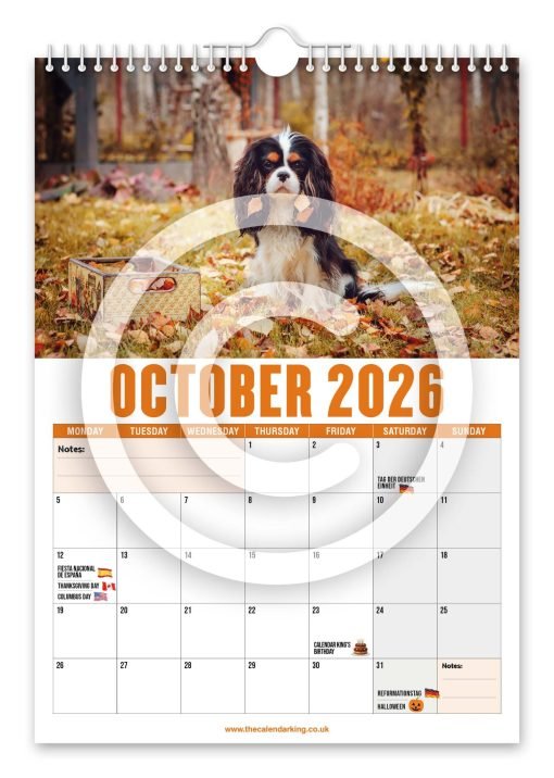 Cavalier King Charles Spaniel Novelty Calendar - Image 11