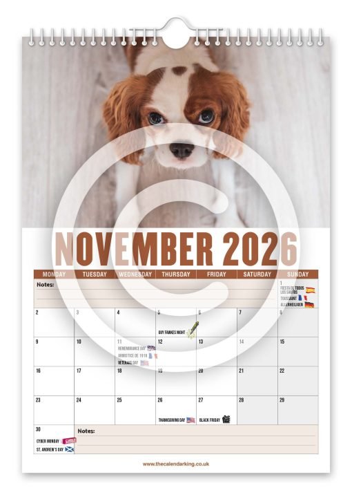 Cavalier King Charles Spaniel Novelty Calendar - Image 12