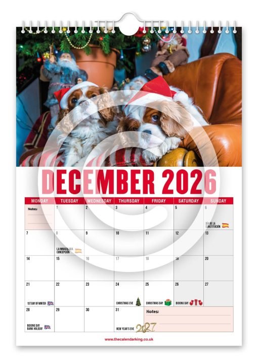 Cavalier King Charles Spaniel Novelty Calendar - Image 13