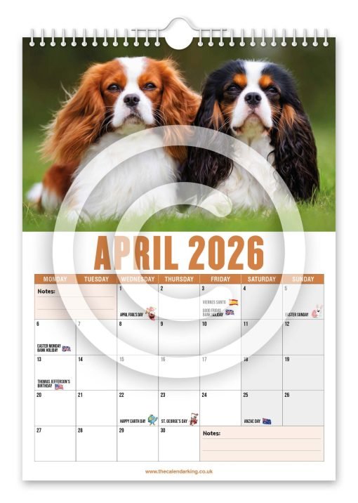 Cavalier King Charles Spaniel Novelty Calendar - Image 5