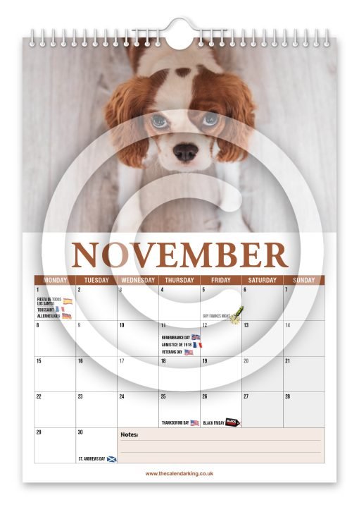 Cavalier King Charles Spaniel Novelty Calendar - Image 12