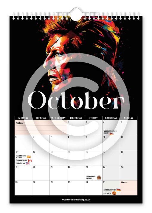David Bowie Novelty Calendar - Image 11