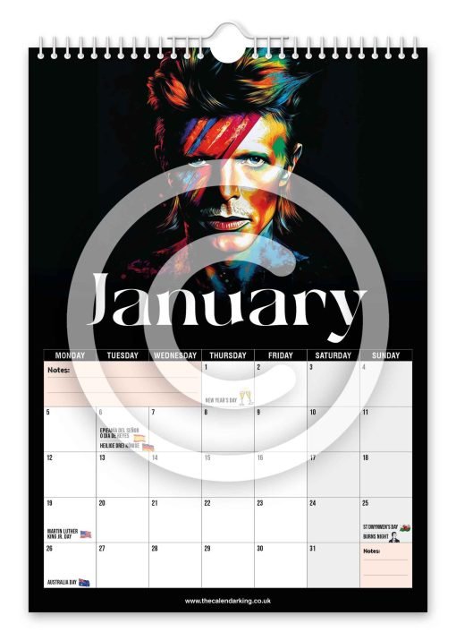 David Bowie Novelty Calendar - Image 2