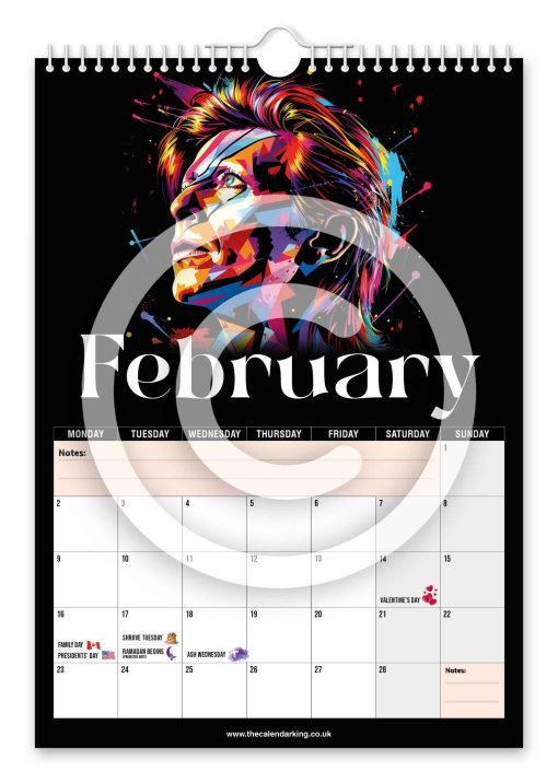 David Bowie Novelty Calendar - Image 3