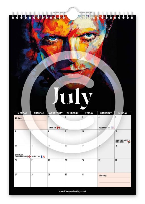 David Bowie Novelty Calendar - Image 8