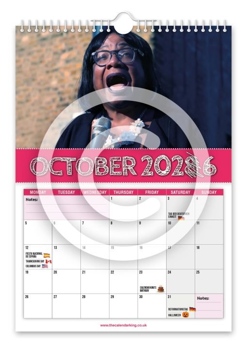 Diane Abbott Novelty Calendar - Image 11