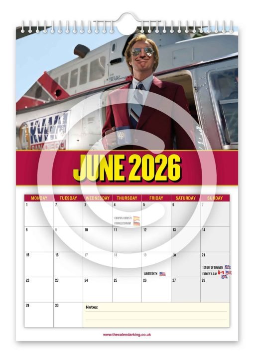 Don Burgundy Novelty Calendar - Image 7