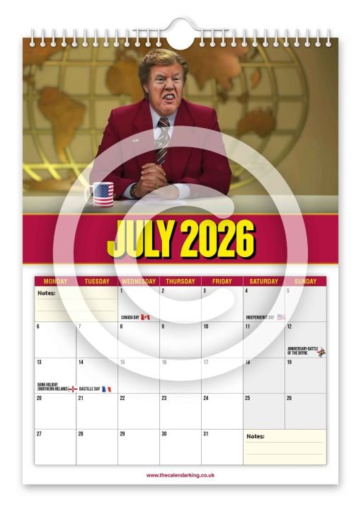 Don Burgundy Novelty Calendar - Image 8