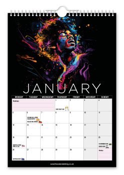 Alternative view of Jimi Hendrix Novelty Calendar