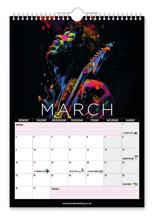 Jimi Hendrix Novelty Calendar - Image 4