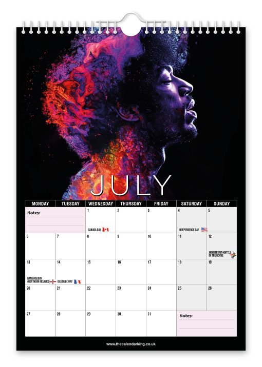 Jimi Hendrix Novelty Calendar - Image 8