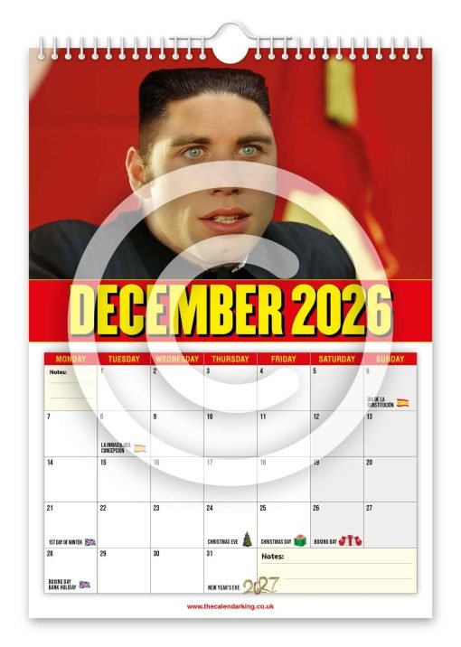 Jong Trovolta Novelty Calendar - Image 13
