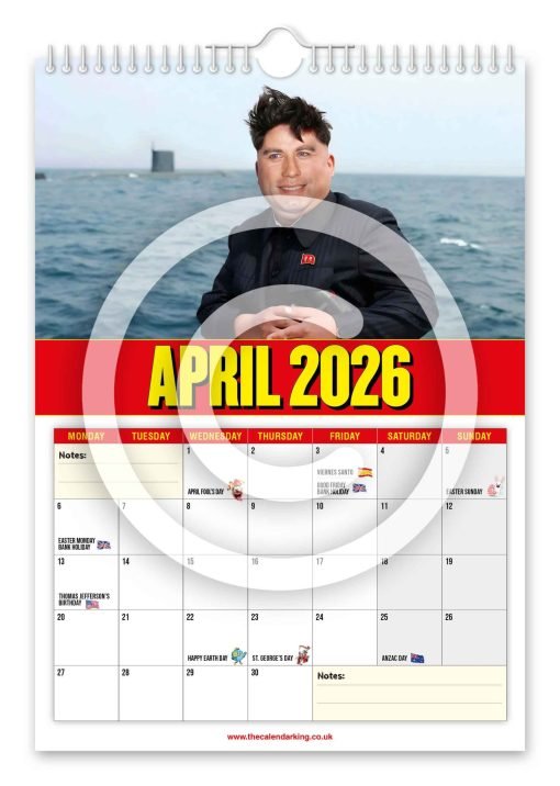 Jong Trovolta Novelty Calendar - Image 5