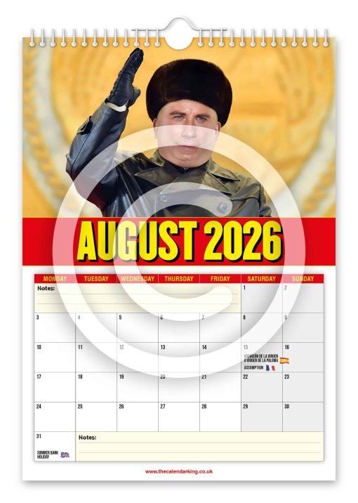 Jong Trovolta Novelty Calendar - Image 9