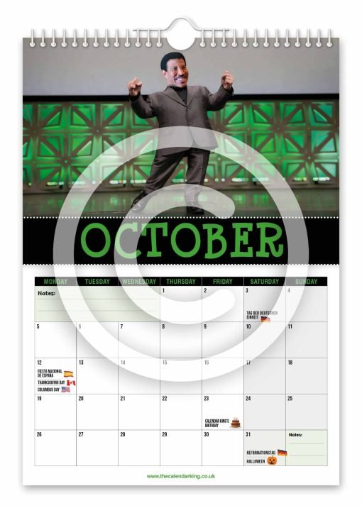 Lionel Titchie Novelty Calendar - Image 11