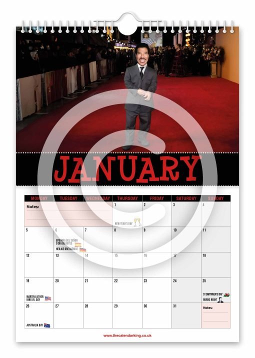 Lionel Titchie Novelty Calendar - Image 2