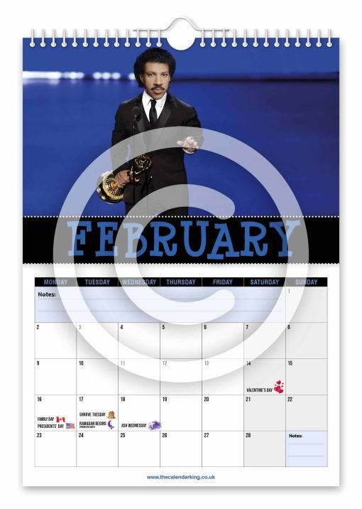 Lionel Titchie Novelty Calendar - Image 3