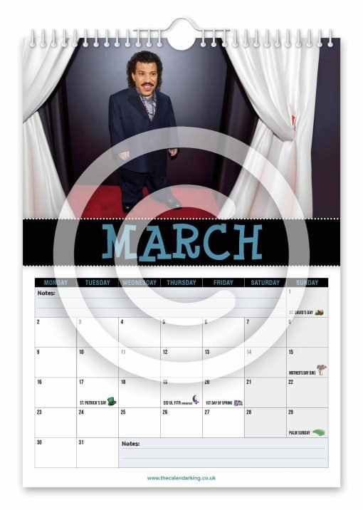 Lionel Titchie Novelty Calendar - Image 4