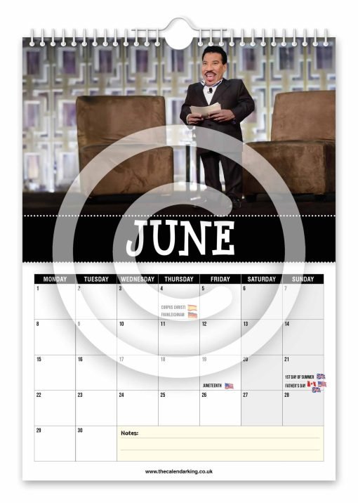 Lionel Titchie Novelty Calendar - Image 7