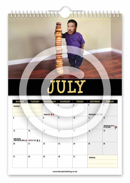 Lionel Titchie Novelty Calendar - Image 8