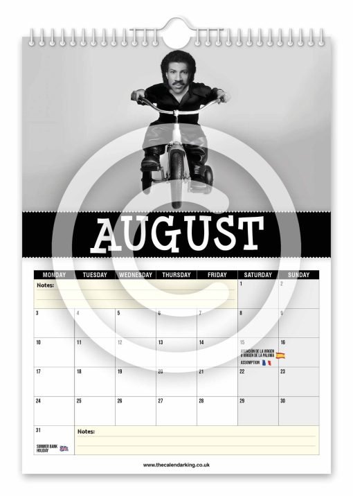 Lionel Titchie Novelty Calendar - Image 9
