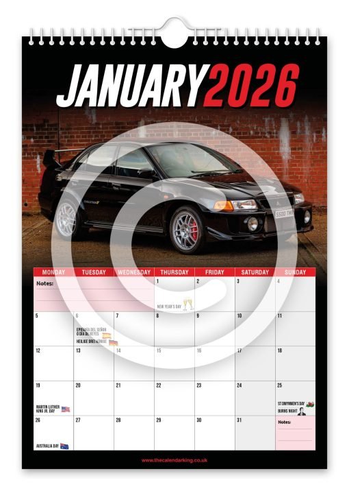 Mitsubishi Lancer Evo Novelty Calendar - Image 2