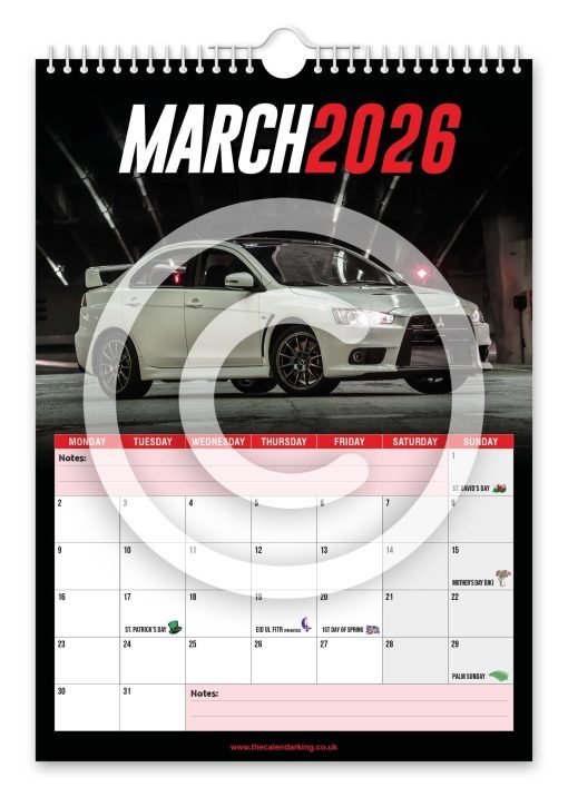 Mitsubishi Lancer Evo Novelty Calendar - Image 4