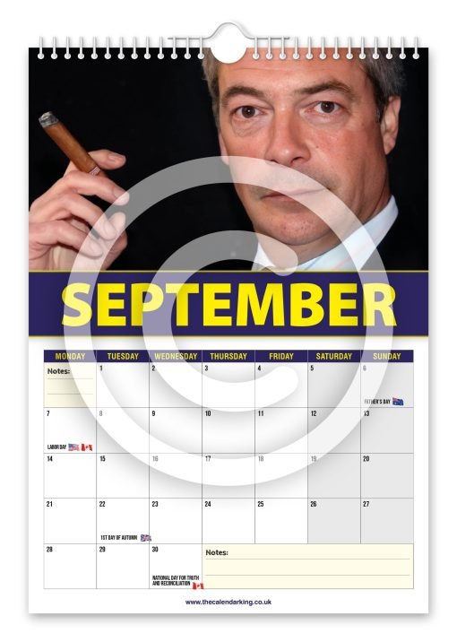 Nigel Farage Novelty Calendar - Image 10