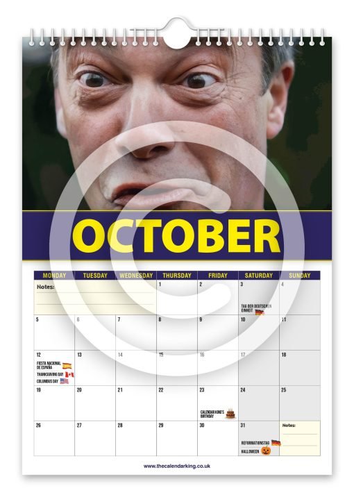 Nigel Farage Novelty Calendar - Image 11