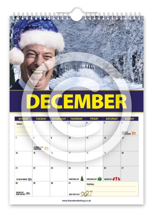 Nigel Farage Novelty Calendar - Image 13