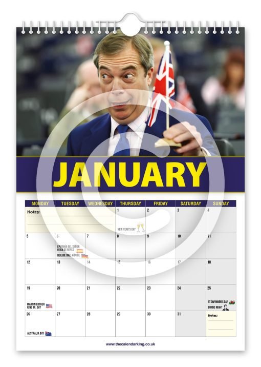 Nigel Farage Novelty Calendar - Image 2