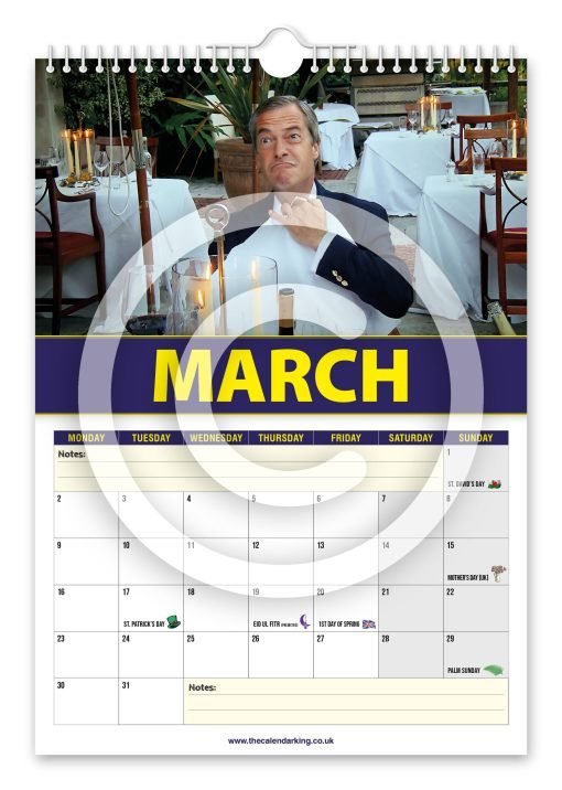 Nigel Farage Novelty Calendar - Image 4