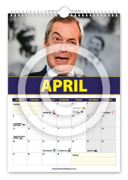 Nigel Farage Novelty Calendar - Image 5