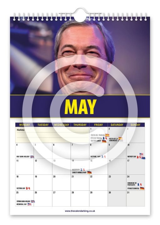 Nigel Farage Novelty Calendar - Image 6