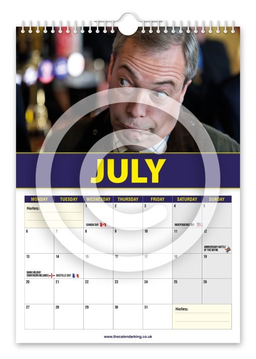 Nigel Farage Novelty Calendar - Image 8