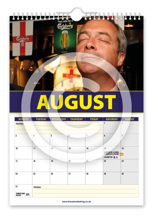 Nigel Farage Novelty Calendar - Image 9