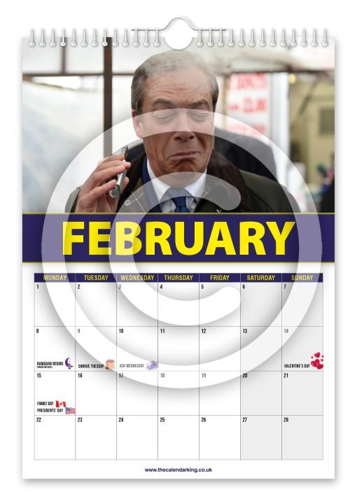 Nigel Farage Novelty Calendar - Image 3
